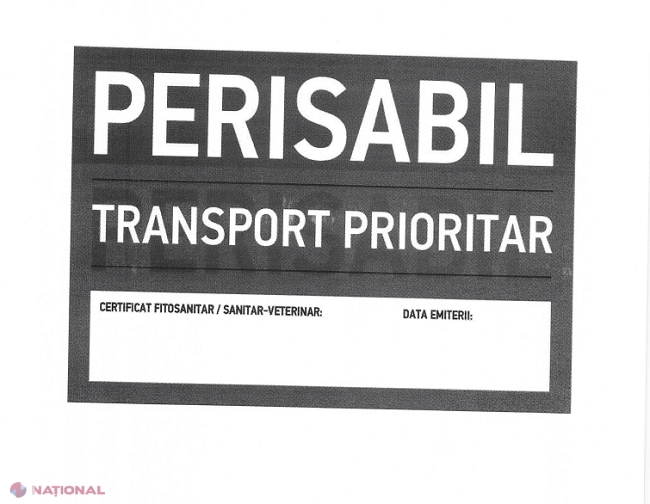 ORDIN comun al Serviciului Vamal și ANSA Produsele perisabile din R