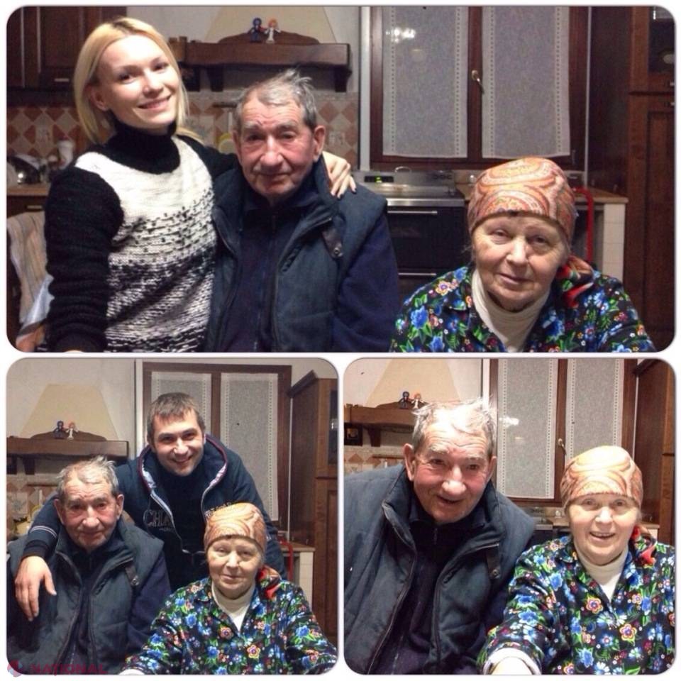 Olia Tira a fost la bunici și s-a distrat în zăpadă