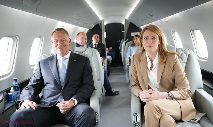 Klaus Iohannis I Roberta Metsola Au C L Torit Mpreun De La Bucure Ti