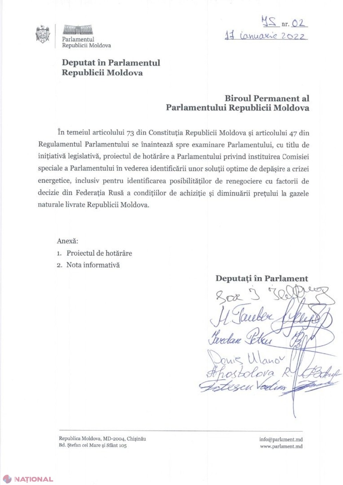 DOC // Partidul „ȘOR” solicită SUPORTUL Blocului Comuniștilor și Socialiștilor pentru convocarea de URGENȚĂ a unei sesiuni extraordinare a Parlamentului. Formațiunea lui Șor insistă pe DEMITEREA Guvernului Gavrilița