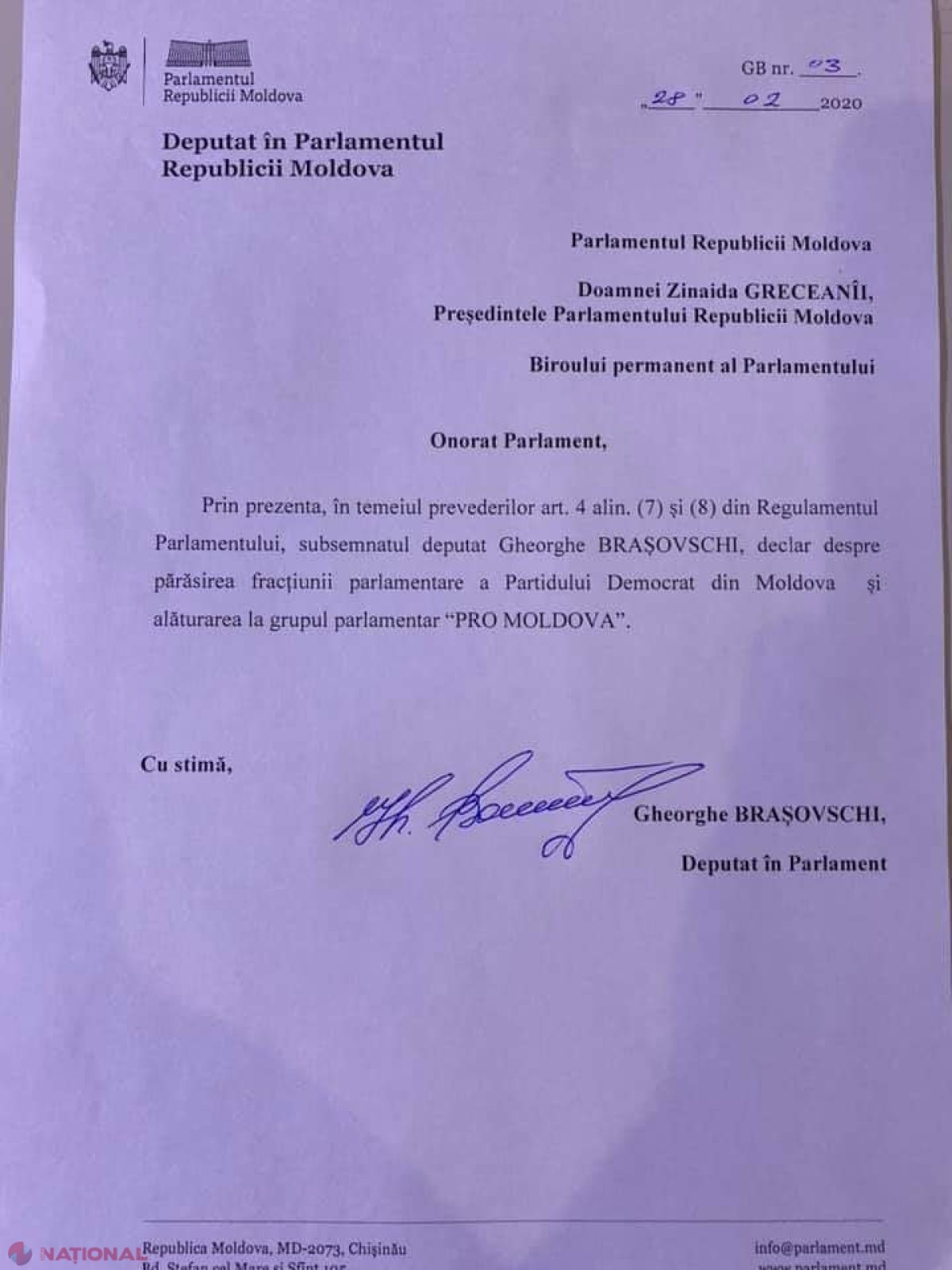 DOC // Gheorghe Braşovschi explică de ce a PĂRĂSIT partidul lui Filip: Nu a pomenit că a PLÂNS alături de Diacov