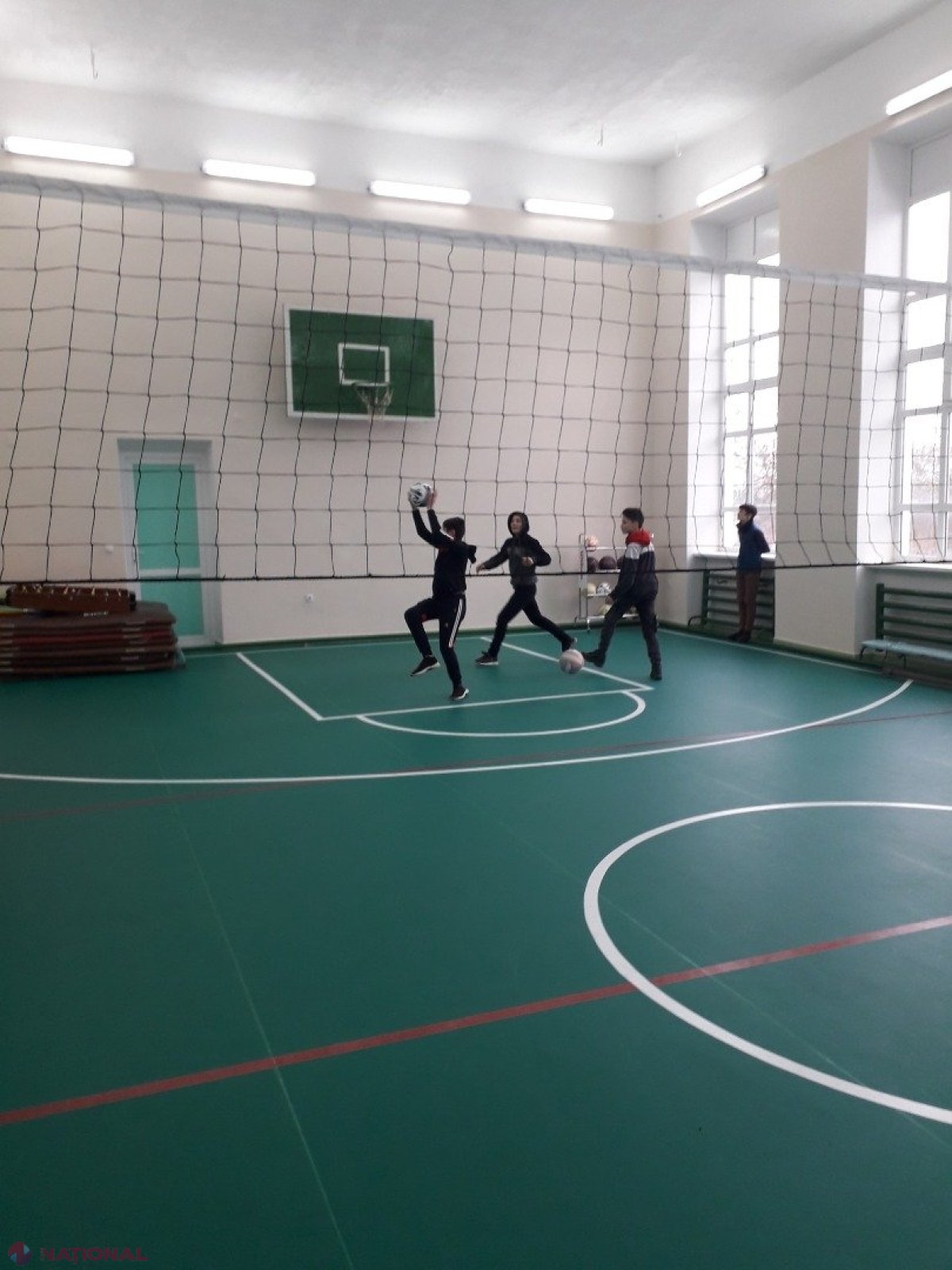 FOTO // Sala de sport a Gimnaziului de la Ivancea, Orhei, RENOVATĂ în cadrul unui proiect susținut de echipa lui Ilan Șor și BRD