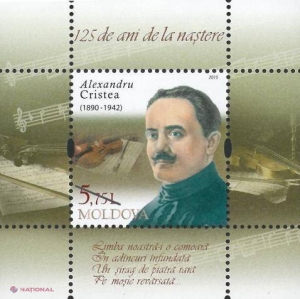 Un cântăreț român, pe timbrele Poștei Moldovei