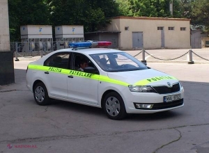 Mașina poliției, implicată într-un ACCIDENT la Stăuceni. În alte accidente, un motociclist a murit și un copil de nici trei ani a fost lovit