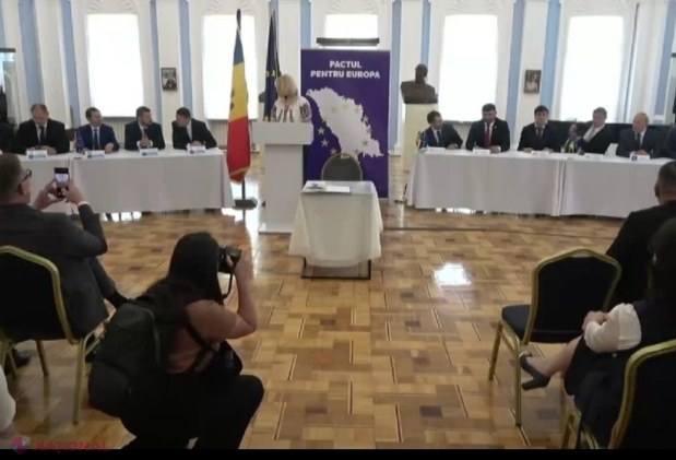 DOC, VIDEO // „Pactul pentru Europa”, SEMNAT de 12 partide politice din R. Moldova. Ce prevede documentul ISTORIC și ce angajamente și-au luat semnatarii