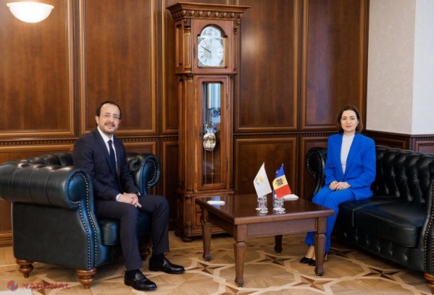 Maia Sandu și președintele Ciprului, Nikos Christodoulides, discută la Chișinău sprijinul european pentru aderarea Republicii Moldova la UE