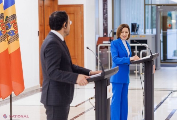 Maia Sandu și președintele Ciprului, Nikos Christodoulides, discută la Chișinău sprijinul european pentru aderarea Republicii Moldova la UE