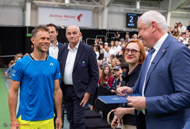 Simona Halep și Juan Martín del Potro, alături de premierul Munteanu la inaugurarea Centrului Național de Tenis din Chișinău