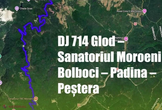 Drumul spre munte, prioritate în Dâmbovița: 390 de milioane de lei pentru modernizarea DJ 714 Glod – Padina – Peștera