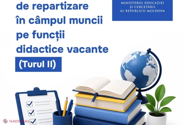 Al doilea tur al concursului național de repartizare a tinerilor profesori: peste 900 de posturi didactice vacante și indemnizații de până la 375 de mii de lei