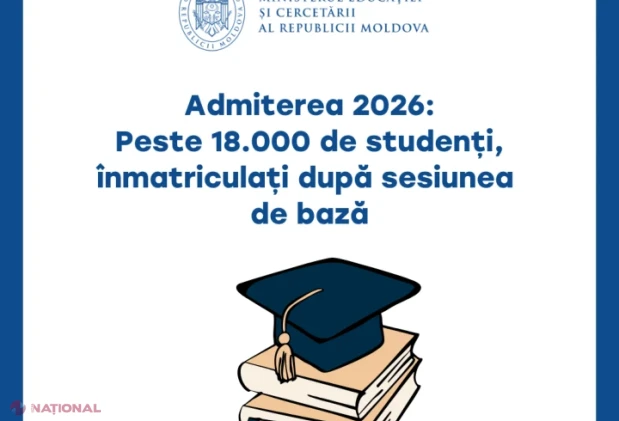 Admitere 2026: număr record de studenți înmatriculați la universitățile din Republica Moldova, cu o creștere de 16% față de anul trecut