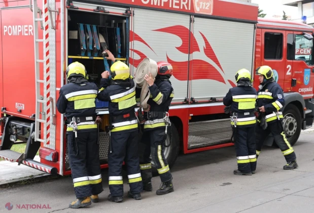Incendiu puternic pe strada Armenească din Chișinău: pompierii intervin cu nivel sporit și sectoare de luptă multiple