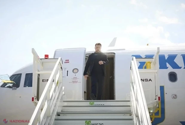 Avionul lui Zelenski, la un pas să fie lovit de o dronă în timp ce decola din R. Moldova. Dezvăluirea premierului norvegian