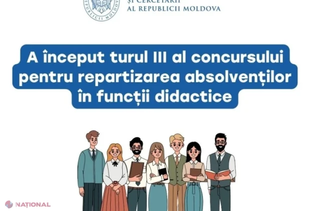 MEC a dat startul turului III al concursului pentru repartizarea absolvenților în funcții didactice vacante