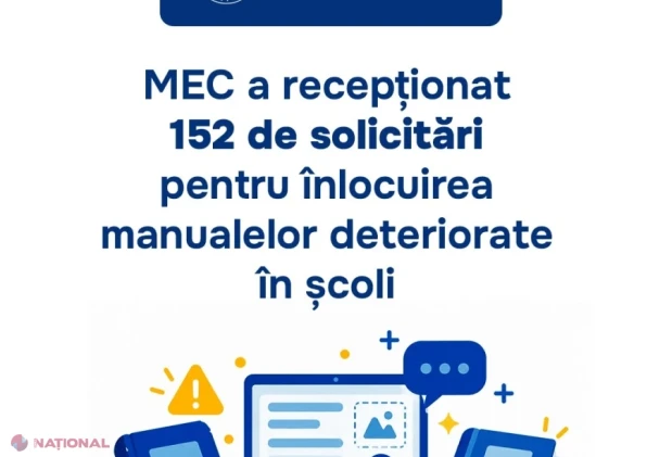 MEC va redistribui manuale după ce a primit 152 de solicitări pentru înlocuirea celor deteriorate