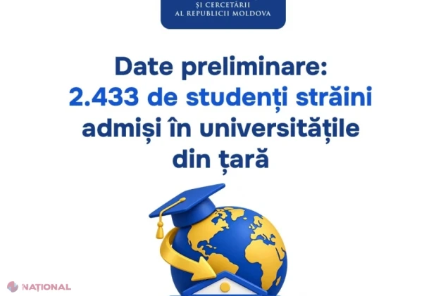 Peste 2.400 de studenți străini au fost admiși în universitățile din Republica Moldova