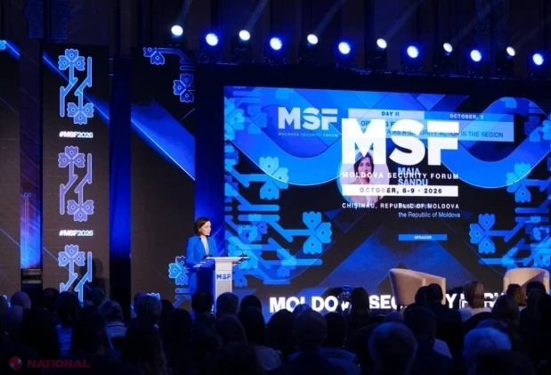 SECURITATE // Maia Sandu, la Moldova Security Forum: „Ceea ce întărește Moldova întărește Europa, iar cea mai puternică garanție este aderarea la UE”