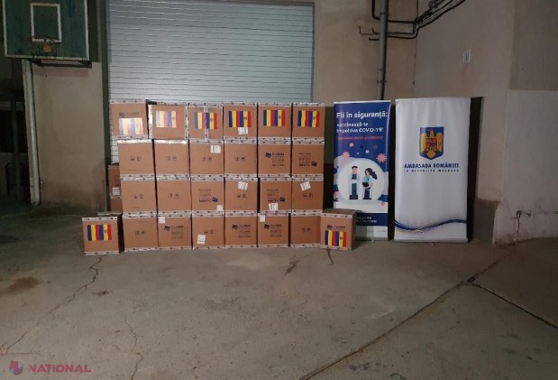 FOTO // Un nou gest de GENEROZITATE din partea României, pentru cetățenii R. Moldova. La Chișinău a ajuns donația de 100 000 de teste rapide antigen COVID-19