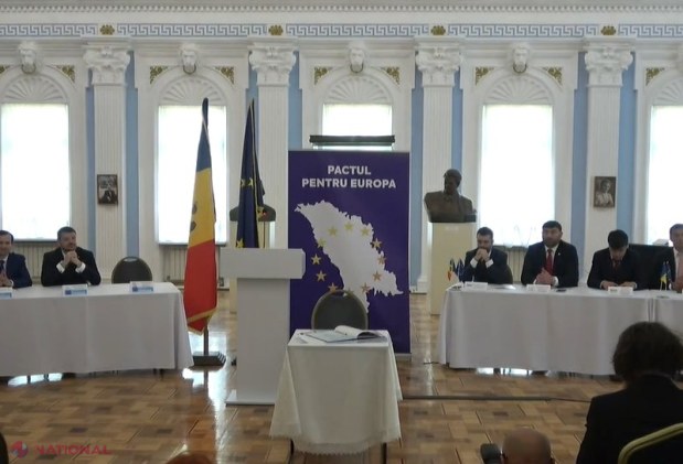 DOC, VIDEO // „Pactul pentru Europa”, SEMNAT de 12 partide politice din R. Moldova. Ce prevede documentul ISTORIC și ce angajamente și-au luat semnatarii
