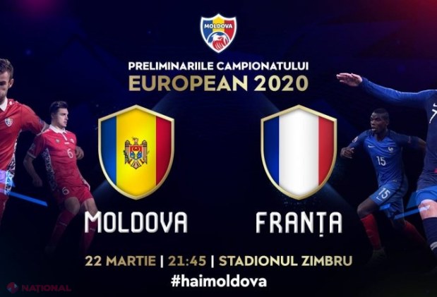 „MILIARDUL” ajunge, în sfârșit, la Chișinău. Marele meci dintre naționalele R. Moldova și Franței se va juca cu casa închisă