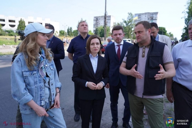 Maia Sandu a vizitat Borodeanka și Irpin, localități în care armata lui Putin a făcut PRĂPAD. 