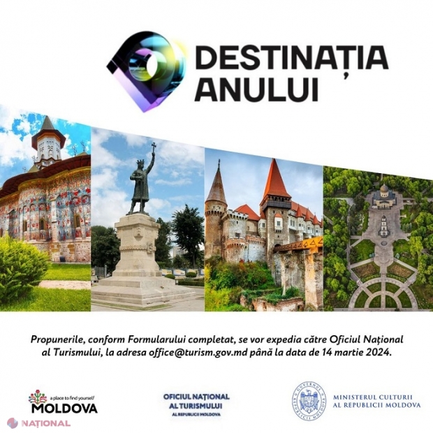 CONCURS // Se caută „DESTINAȚIA ANULUI” din R. Moldova și România: 15 premii pregătite de organizatori