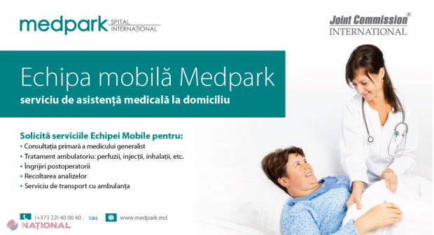 Medpark LANSEAZĂ „Echipa Mobilă” - serviciu de asistență medicală la domiciliu