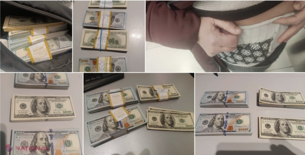 FOTO // Au încercat să scoată ILEGAL din R. Moldova peste 60 000 de dolari, dar au fost prinse. O femeie a ascuns banii într-un buzunar special, în zona lenjeriei intime