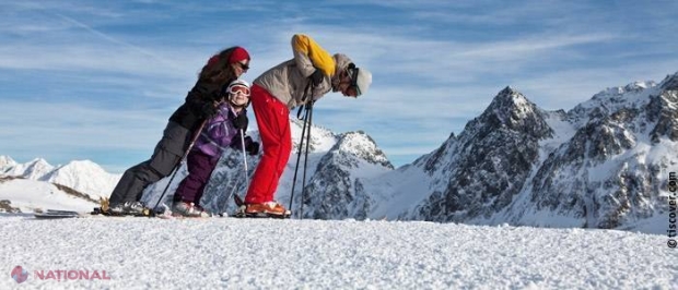 FOTO // VACANȚĂ la schi cu familia în Alpi