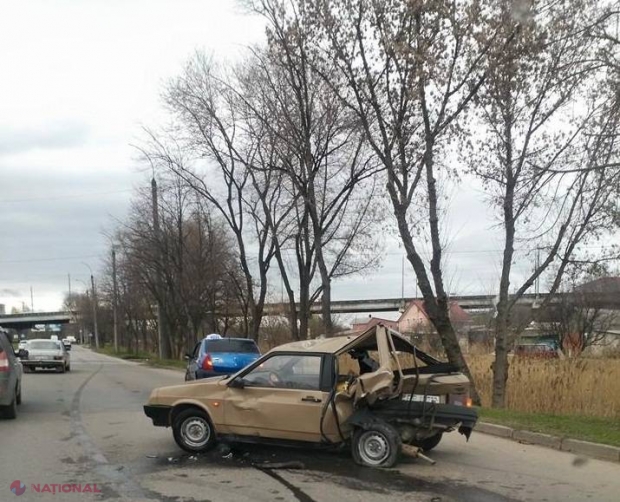 Accident pe strada Albișoara din capitală