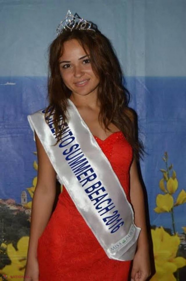 O tânără din Moldova a câștigat concursul „Miss Cilento Summer Beach 2016” din Italia