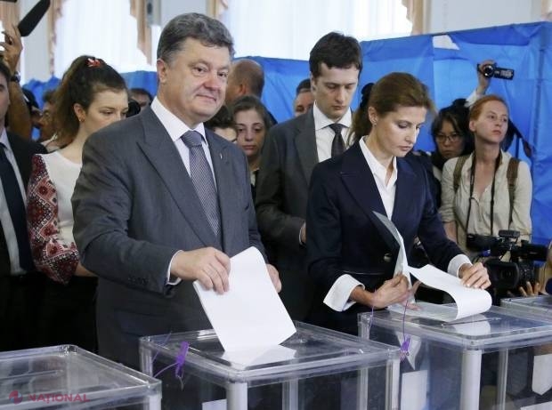 Exit-poll-urile îl dau câştigător din primul tur pe Poroşenko. Ce procent îi revine Iuliei Timoşenko