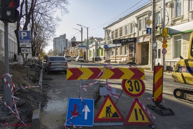 ATENȚIE // Trafic SUSPENDAT pe două străzi importante din Chișinău