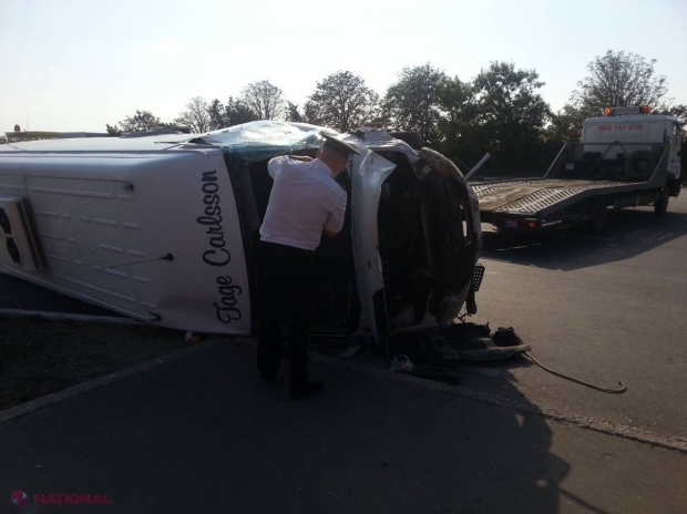 Reportaj FOTO // GRAV accident pe traseul Orhei-Chișinău, în apropiere de Stăuceni