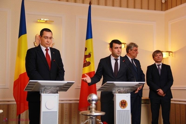 Ponta și Gaburici au semnat un document care prevede realizarea proiectelor de interconectare a reţelelor de gaze naturale şi energie electrică din R. Moldova şi România