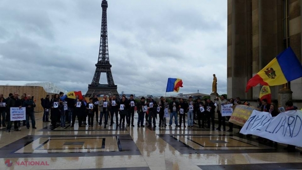 Moldovenii din Italia și Franța, la proteste