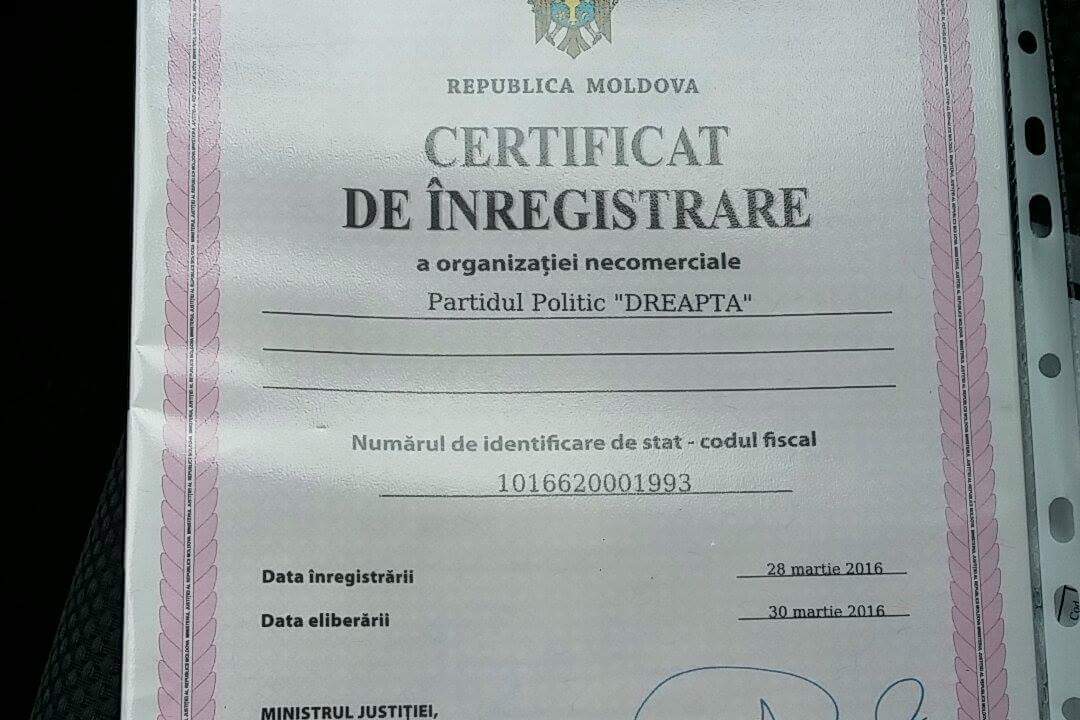 Un nou partid în R. Moldova