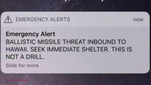 VIDEO // Panică în Hawaii. Un angajat al apărării civile a declanşat din GREŞEALĂ alerta antirachetă în statul american