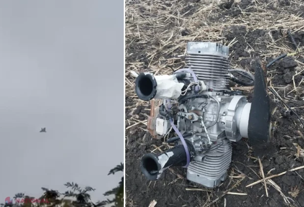 ULTIMA ORĂ, VIDEO // Primele IMAGINI cu drona care a survolat la mică distanță casele oamenilor din Soroca, iar apoi a EXPLODAT pe un câmp din raionul Dondușeni