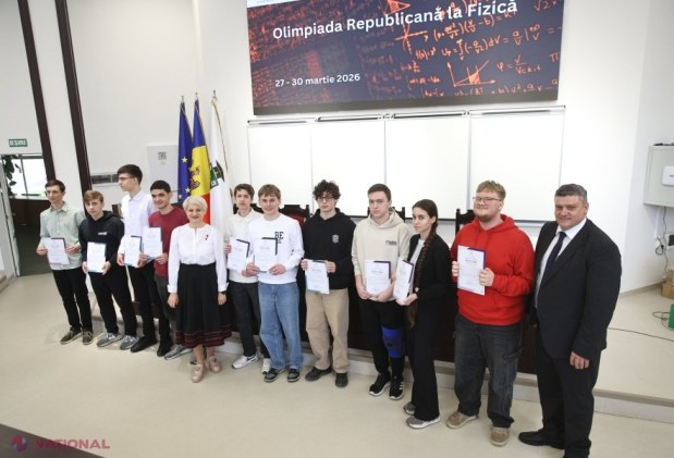 40 de elevi din toată țara, premiați la Olimpiada Republicană de Fizică de la USM