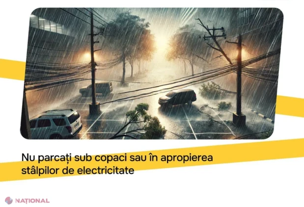Cod galben de vijelii și furtuni cu grindină: IGSU cere populației să se protejeze și să respecte recomandările de siguranță