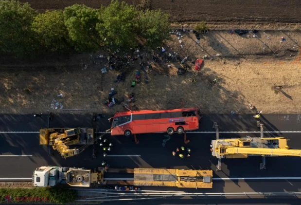 Tragedie pe autostrada M3 din Ungaria: 12 morți și cel puțin 10 răniți după răsturnarea unui autocar polonez