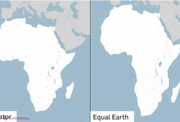 ONU renunță treptat la harta Mercator: Africa va fi reprezentată mai fidel. SUA s-au opus, iar Moldova s-a abținut