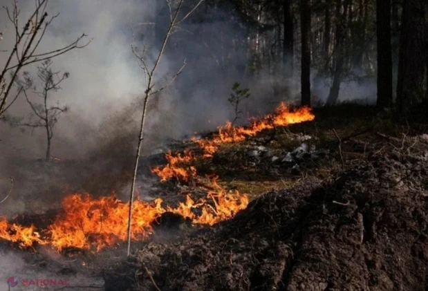 Explozie puternică la marginea satului Crocmaz. O dronă de luptă s-a prăbușit și a provocat un incendiu