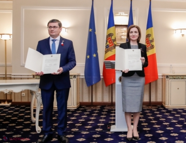 Maia Sandu, după începerea negocierilor de aderare la UE: „Vom continua la fel de hotărâți pentru ca R. Moldova să fie liberă și o țară unde pacea este garantată”. Grosu: „Să arătăm aceeași convingere la referendumul din 20 octombrie”