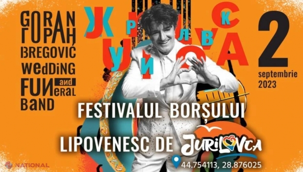 Interzis în R. Moldova, Goran Bregovici și-a anunțat prezența săptămâna viitoare în România, în Delta Dunării, la Festivalul borșului lipovenesc din Jurilovca 