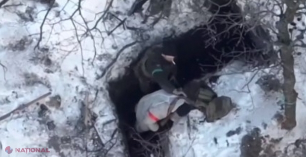 VIDEO // Momentul în care un soldat rus luat prizonier vrea să se arunce în aer cu o grenadă. Ucrainenii au reușit lichidarea sa