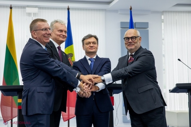 VIDEO // Cei trei președinți ai Țărilor Baltice, Declarație de susținere a parcursului european al R. Moldova, semnată la Chișinău, de Ziua Independenței: „Vom continua să ne susținem reciproc, pentru că suntem puternici atunci când suntem împreună”