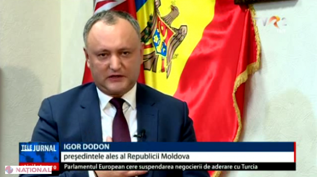 VIDEO // Dodon, declarație la care nu s-a așteptat nimeni: „Frați români, eu vă IUBESC!!!”