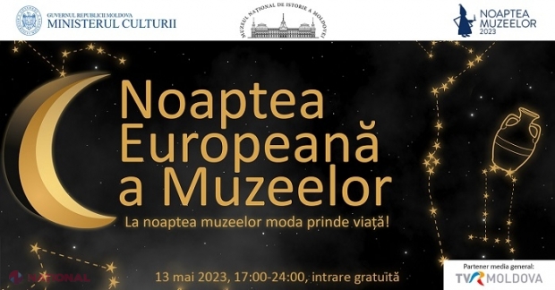 PROGRAM antrenant la Noaptea Europeană a Muzeelor, în centrul Chișinăulu: Vizitare gratuită a expozițiilor Muzeului Național de Istorie a Moldovei, spectacole de muzică, dans și modă, fanfare, motociclete sau armură medievală